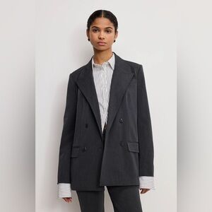 Good American - Essential Suiting Oversized Double Breasted Blazer